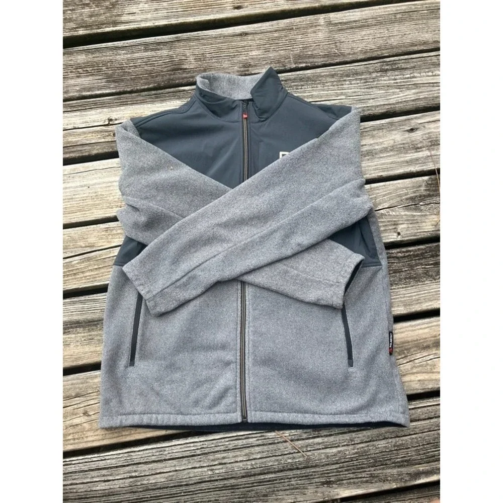 Black Yak Alpine Club Fleece Jacket Grey Great For Mountaineering &Outdoor Sz Lg